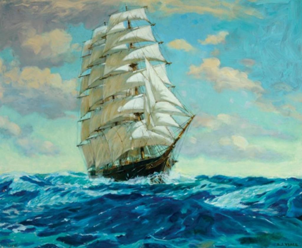 Stafford Ives Veale (1890-1961) - The Clipper Teaping