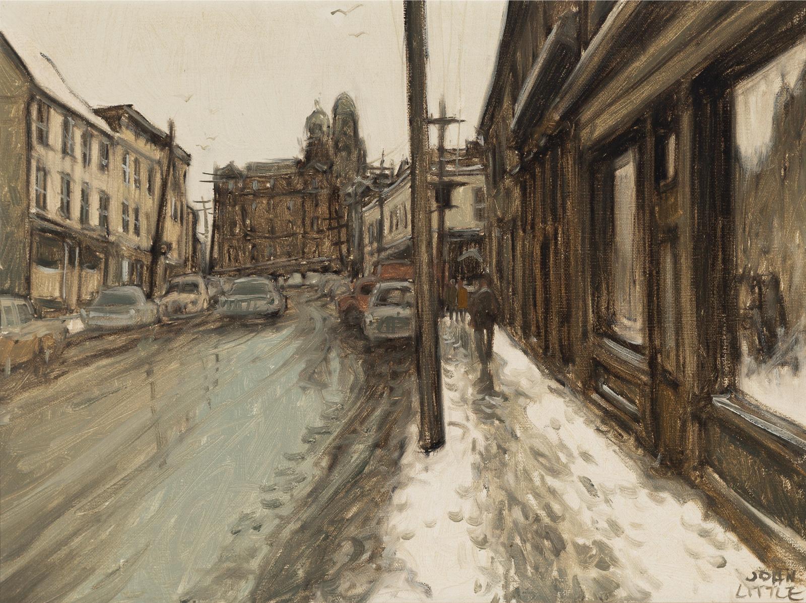 John Geoffrey Caruthers Little (1928-2024) - Water Street, Halifax In Bygone Days, 1973