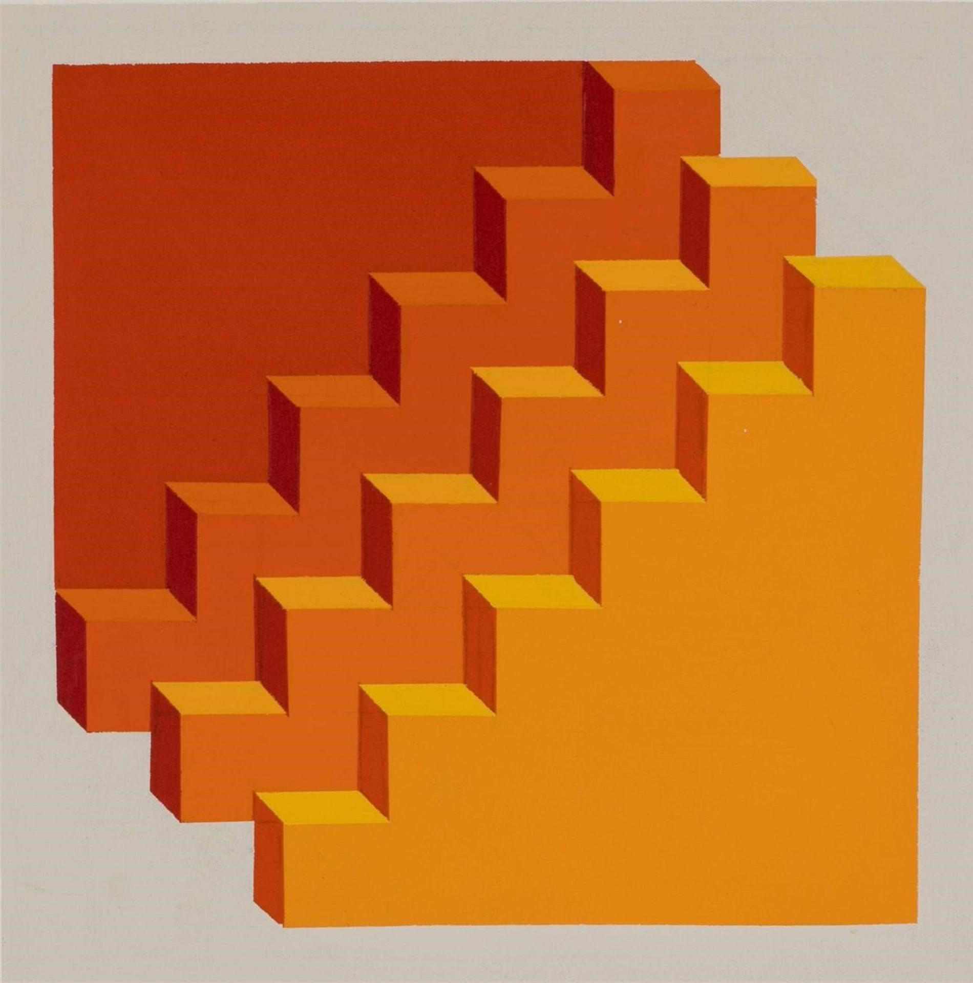 Gordon Applebee Smith (1919-2020) - Untitled (Red Gradient) (double-sided) (c. 1970)