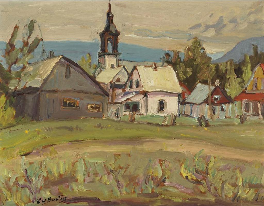 Ralph Wallace Burton (1905-1983) - A Sketch Of Ste. Lucie, Que, Laurentians