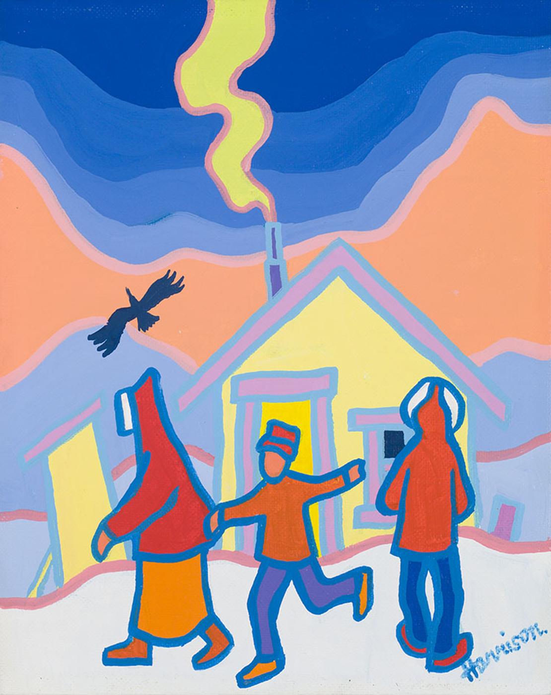 Ted Harrison (1926-2015) - The Cabin