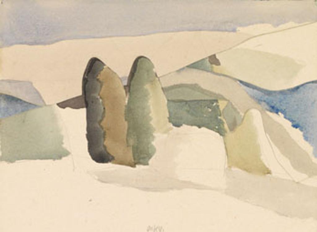 Toni (Norman) Onley (1928-2004) - Trees, River, Wind