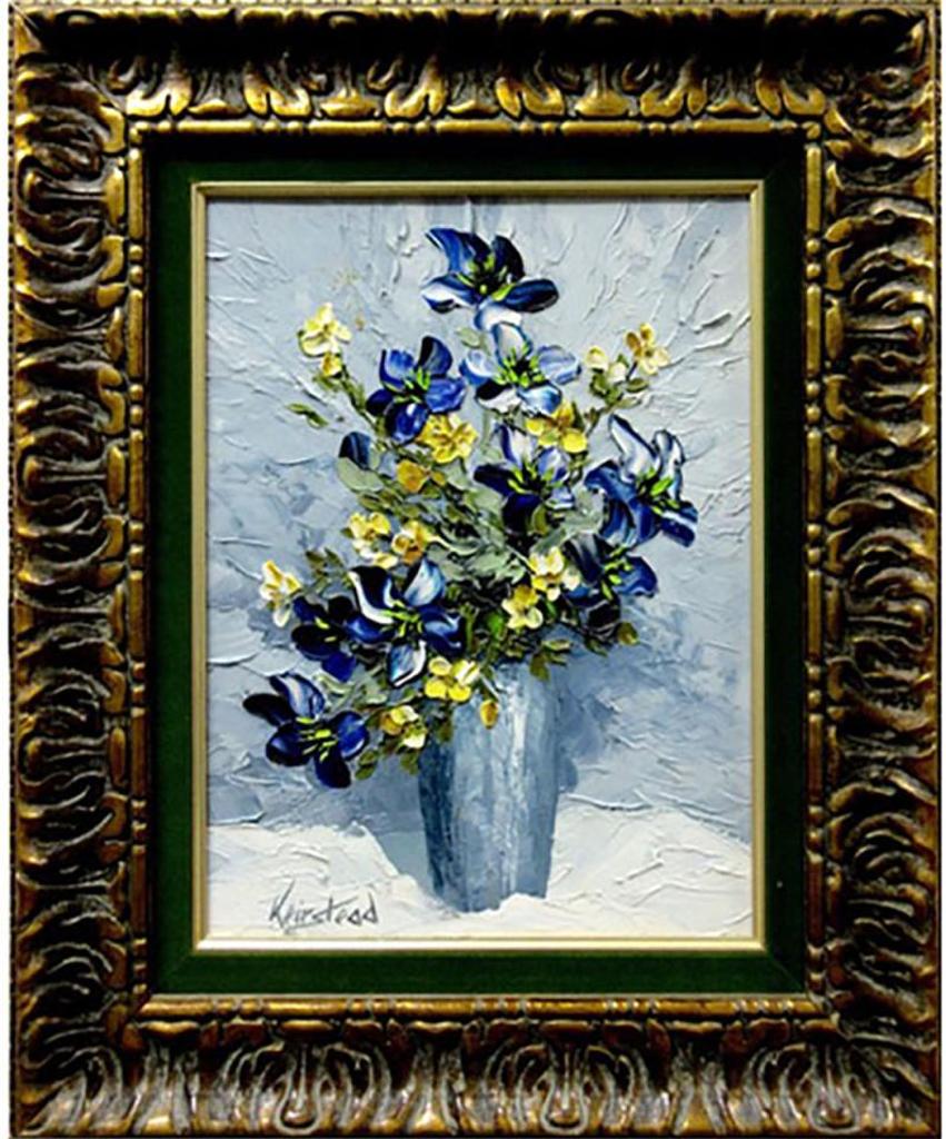 James Lorimer Keirstead (1932-2020) - Untitled (Flowers In A Blue Vase)