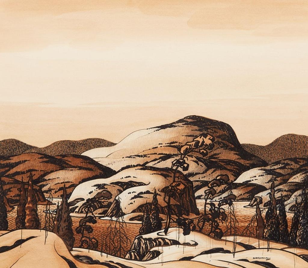 Graham Norble Norwell (1901-1967) - Winter Landscape