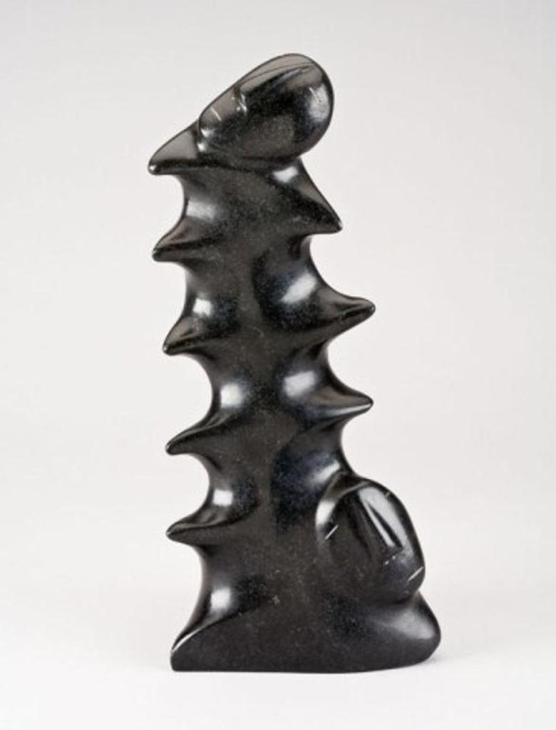 George Arlook Arluk (1949) - /RANKIN INLET/WINNIPEG, Abstract Totem Composition with Two Faces
