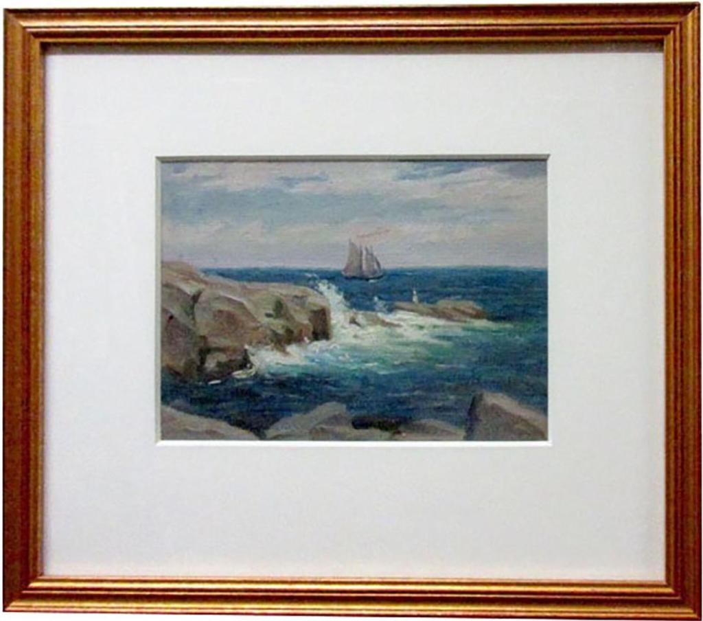 Arthur Alexander Drummond (1891-1977) - Schooner Rounding Rocky Point, N.S.