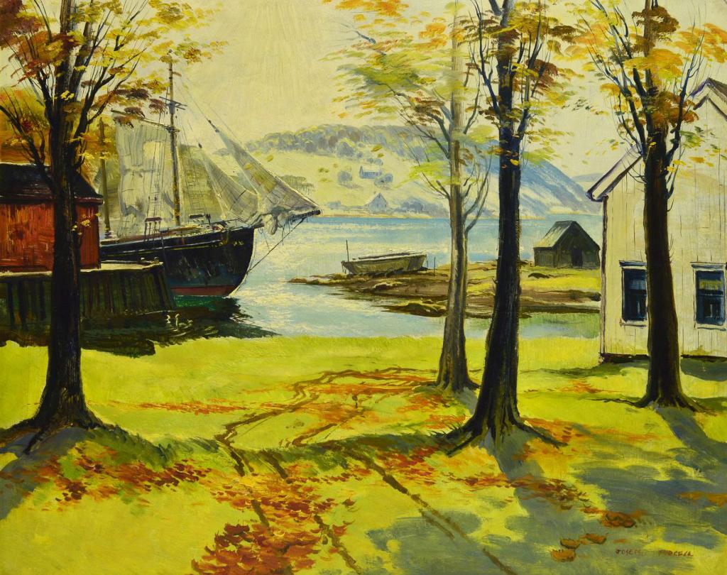 Joseph Douglas Purcell (1927-2015) - Sunlit Waters  Lunenberg  N.S