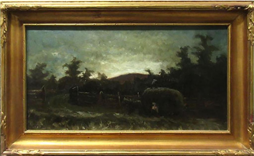 George Agnew Reid (1860-1947) - Haying Scene At Dusk