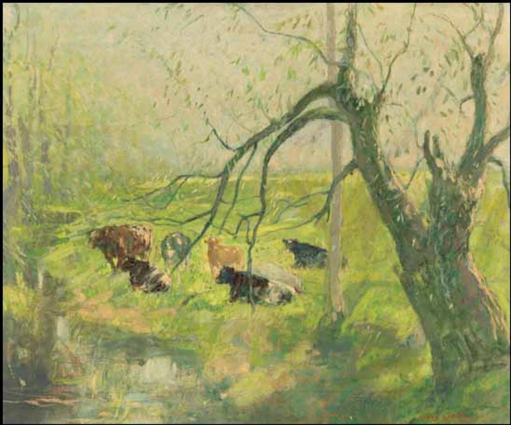 Christian (Andreas) Gottfried Lapine (1866-1952) - Contentment of Spring