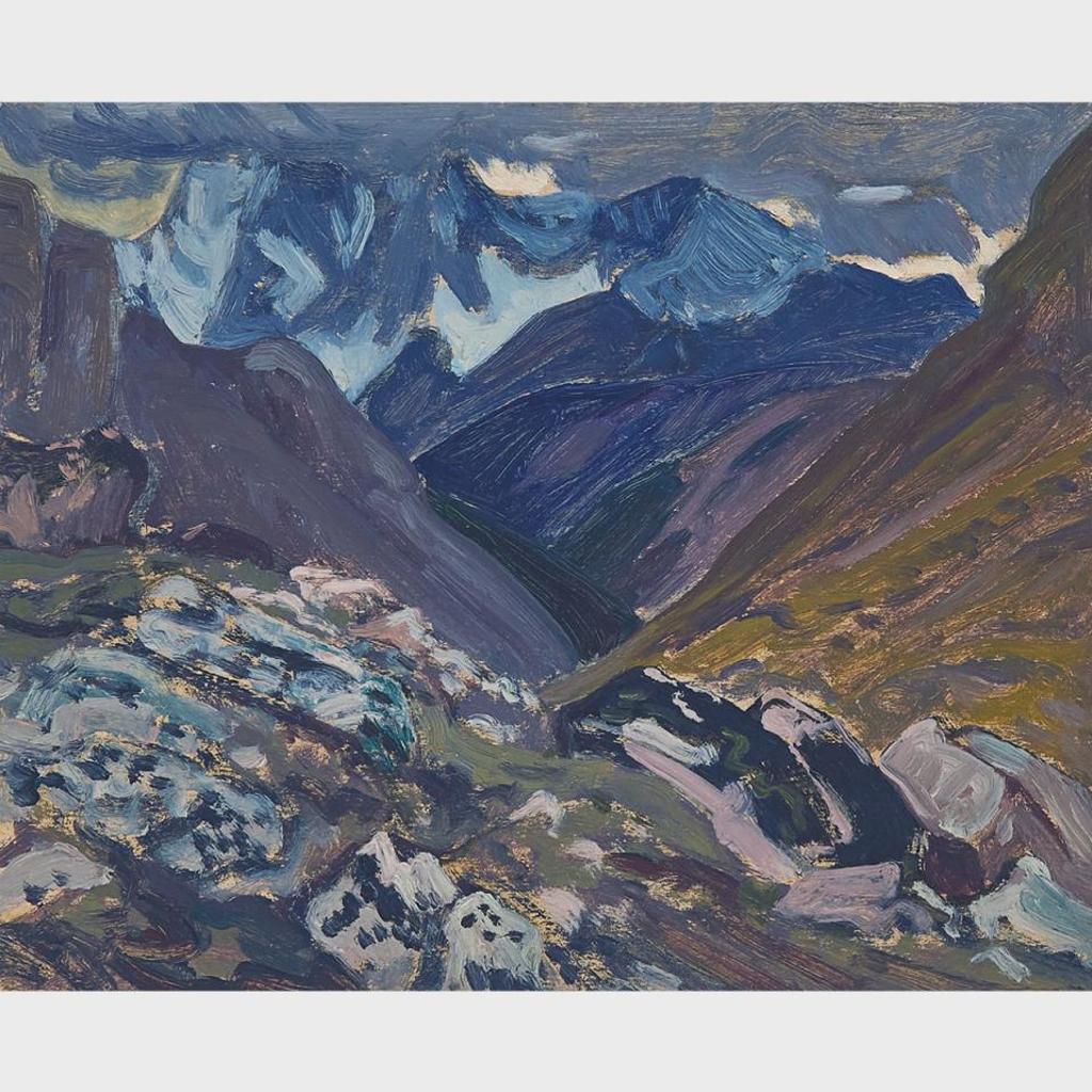 James Edward Hervey (J.E.H.) MacDonald (1873-1932) - Mt Goodsir Under Cloud