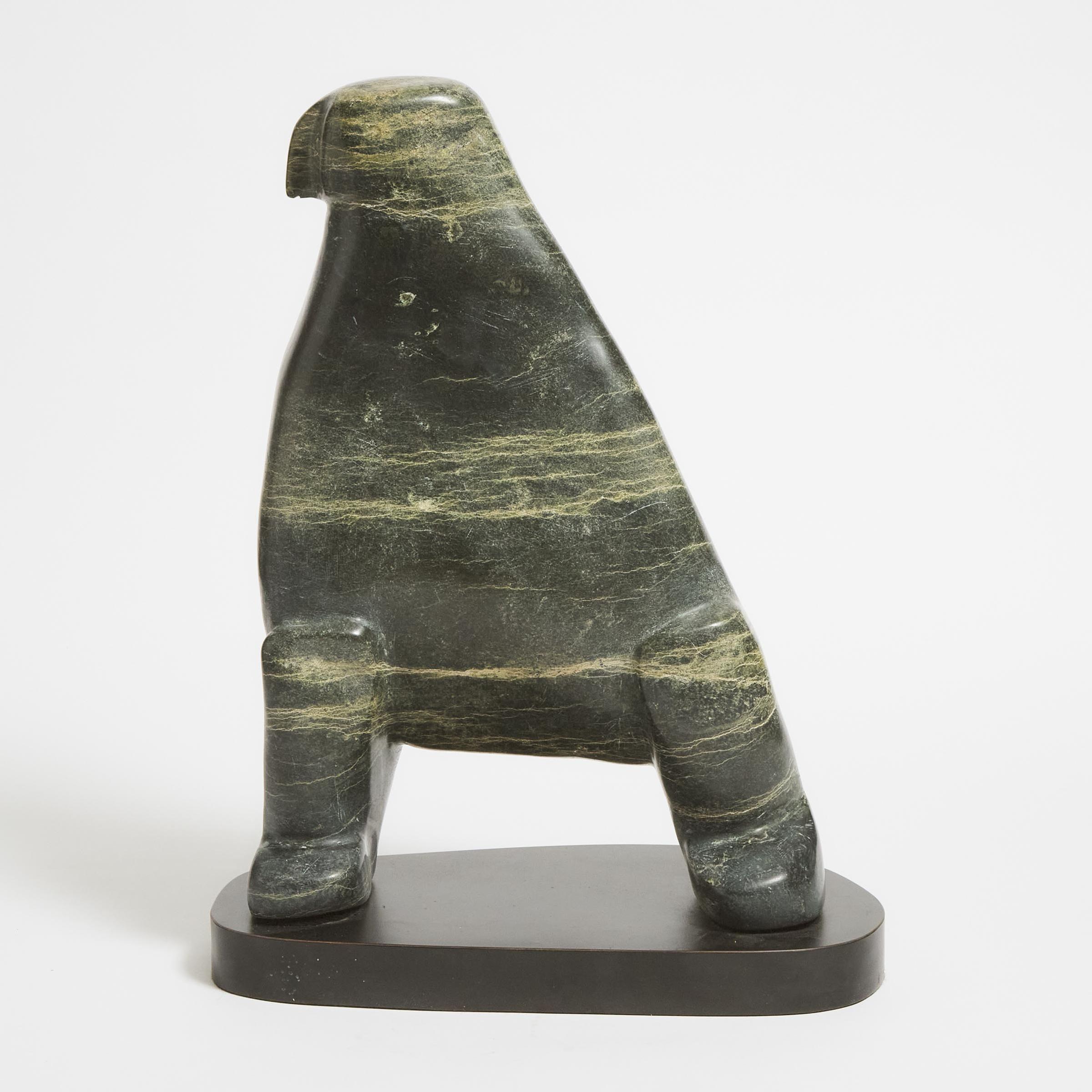 Latcholassie Akesuk (1919-2000) - Monumental Owl, Ca. 1990