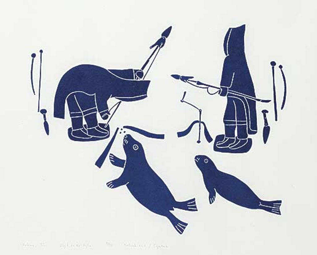 Helen Mabel Nigiyok Kalvak (1901-1984) - Vigil at the Aglu #5/50