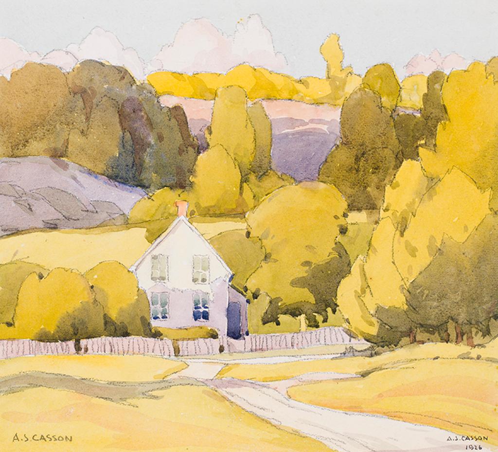 Alfred Joseph (A.J.) Casson (1898-1992) - Sundown, Rosseau