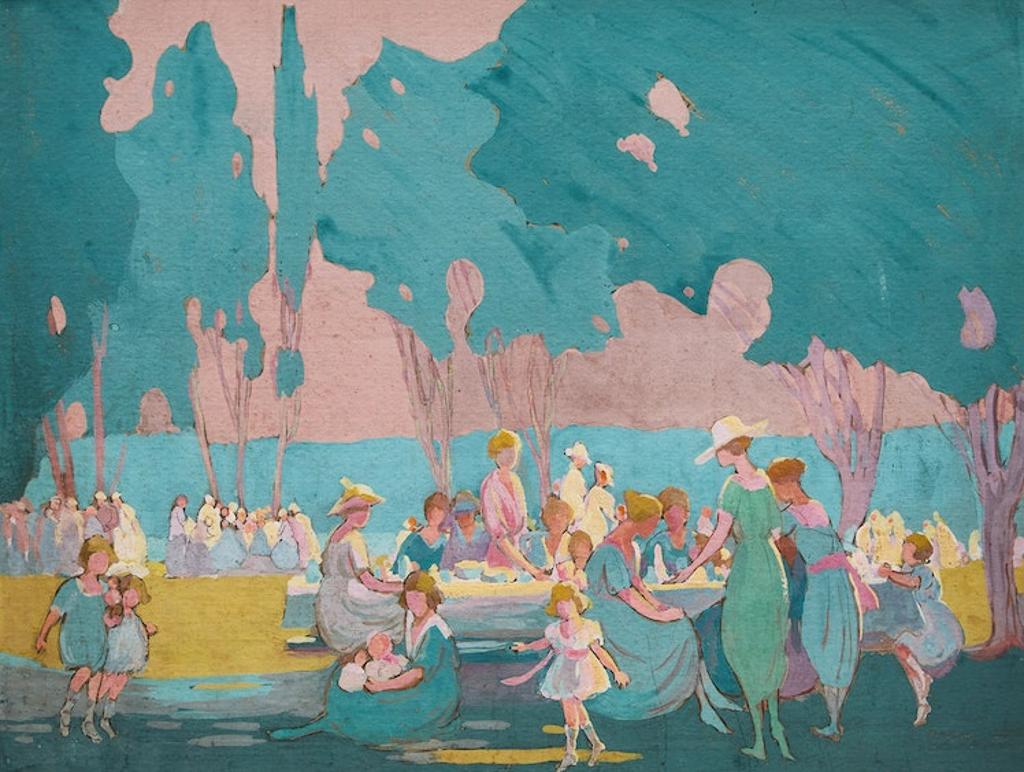 Emily Louise (Orr) Elliott (1867-1952) - Celebration on the Green