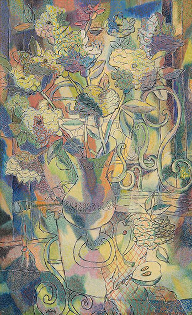 Jean-Philippe Dallaire (1916-1965) - Still Life / Portrait of a Seated Man (verso)