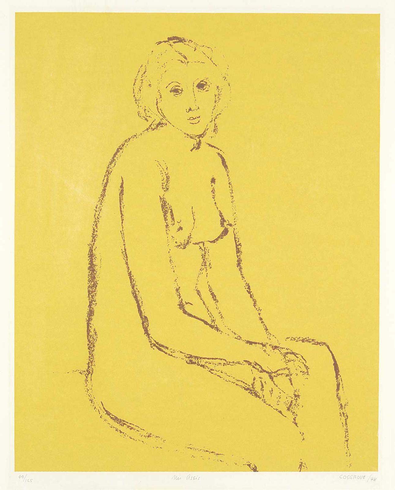 Stanley Morel Cosgrove (1911-2002) - Nu Assis  #49/125