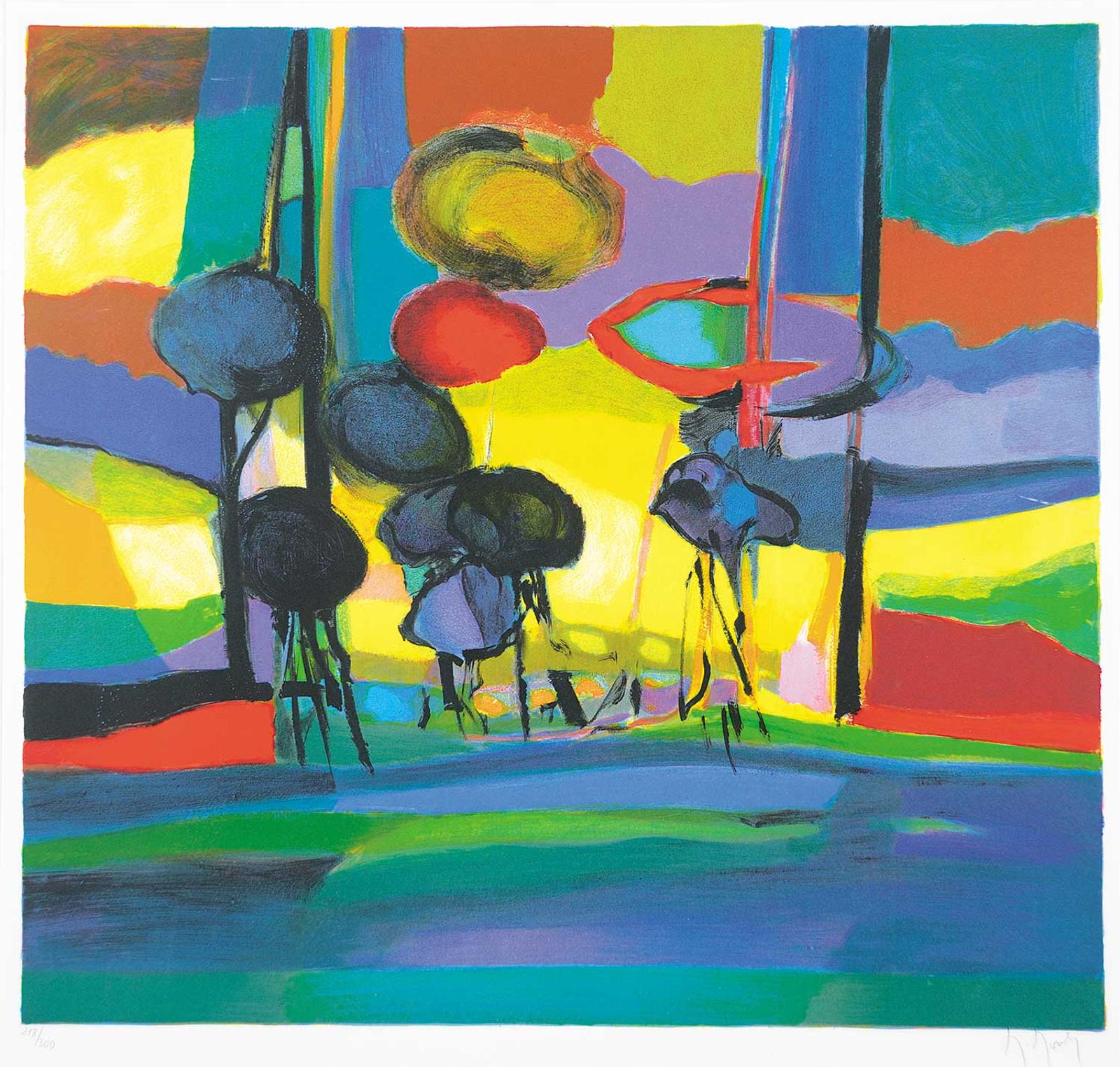 Marcel Mouly (1918-2008) - La Clairiere [Lumiere Jaune]  #218/300