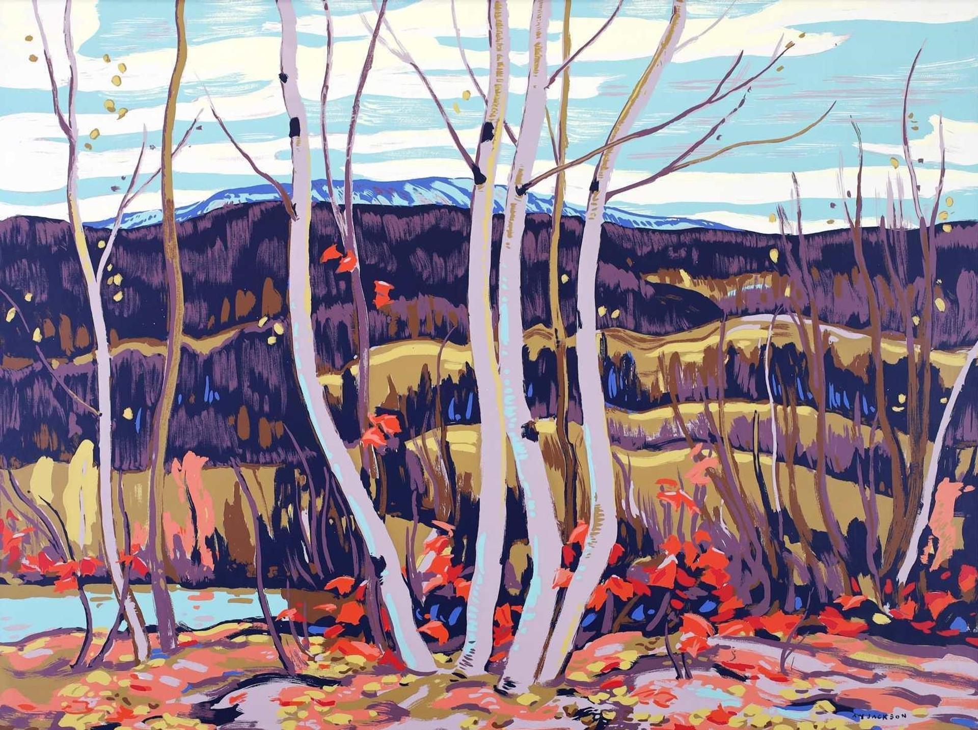 Alexander Young (A. Y.) Jackson (1882-1974) - Maple And Birch; 1947-53