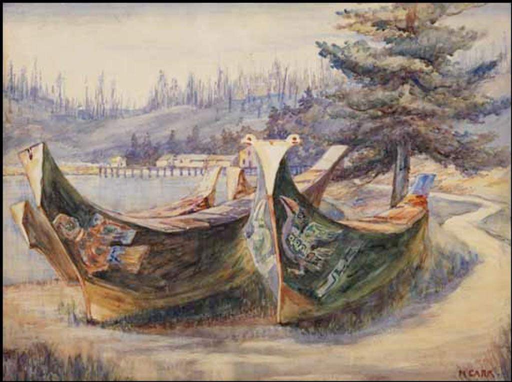 Emily Carr (1871-1945) - War Canoes, Alert Bay