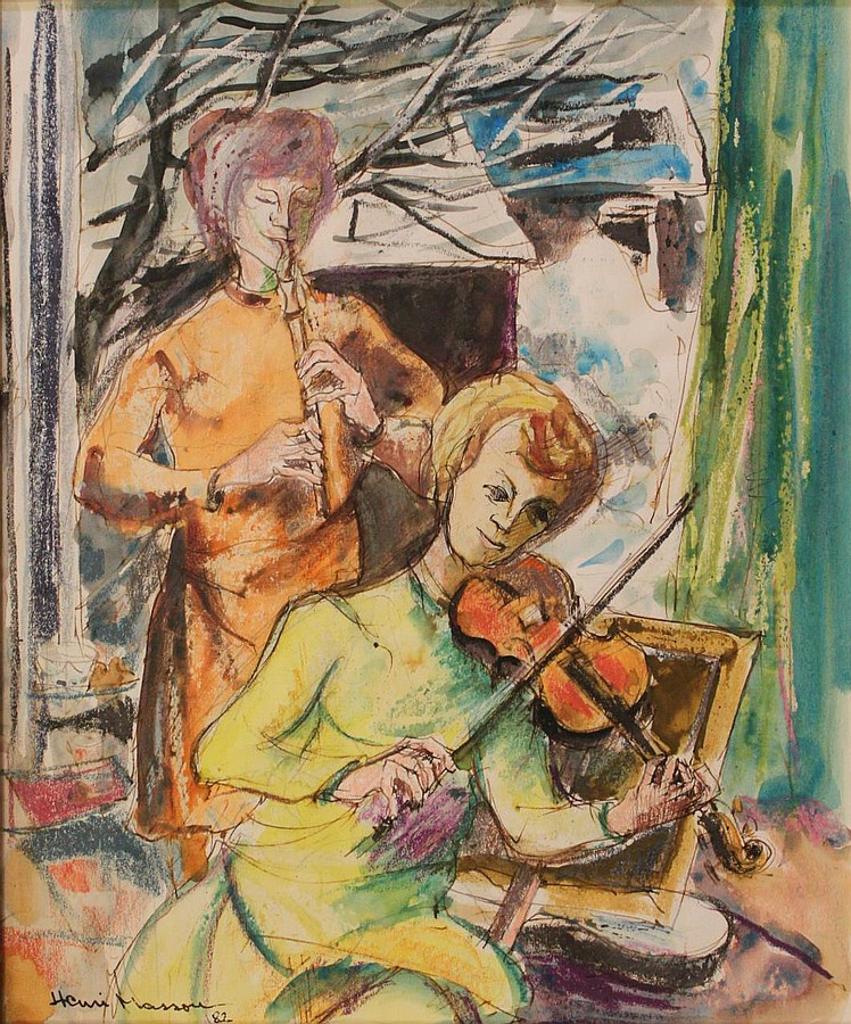 Henri Leopold Masson (1907-1996) - mixed media on paper