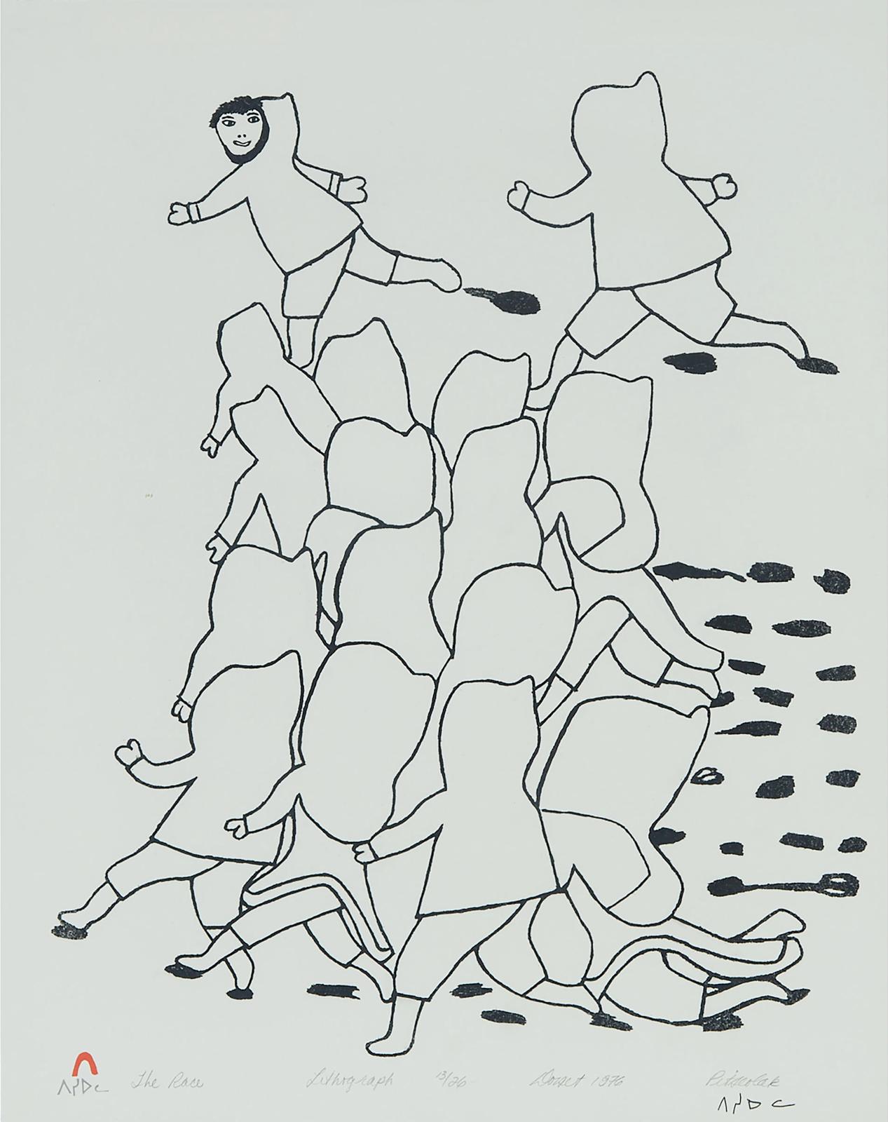 Pitseolak Ashoona (1904-1983) - The Race