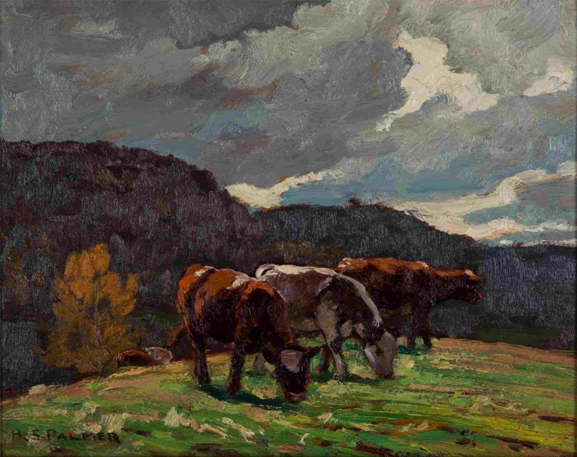 Herbert Sidney Palmer (1881-1970) - Grazing (1928)