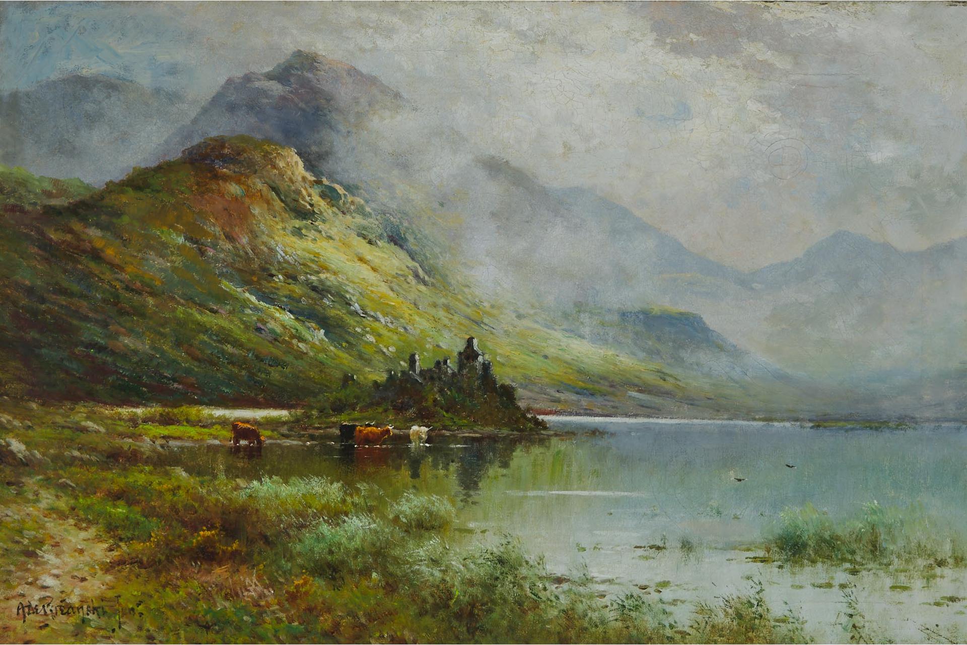 Alfred Fontville de Breanski Jr (1877-1957) - Kilchurn Castle, Loch Awe, N.B.