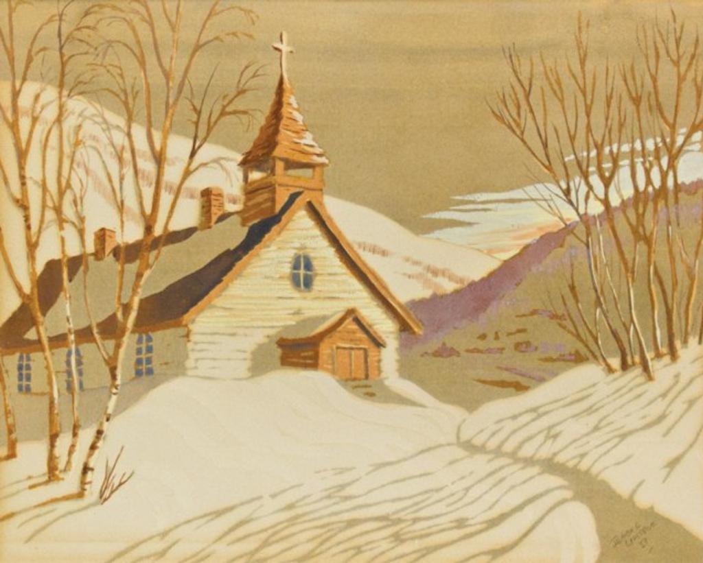 Isabel Levesque (1919-2012) - Church in Winter