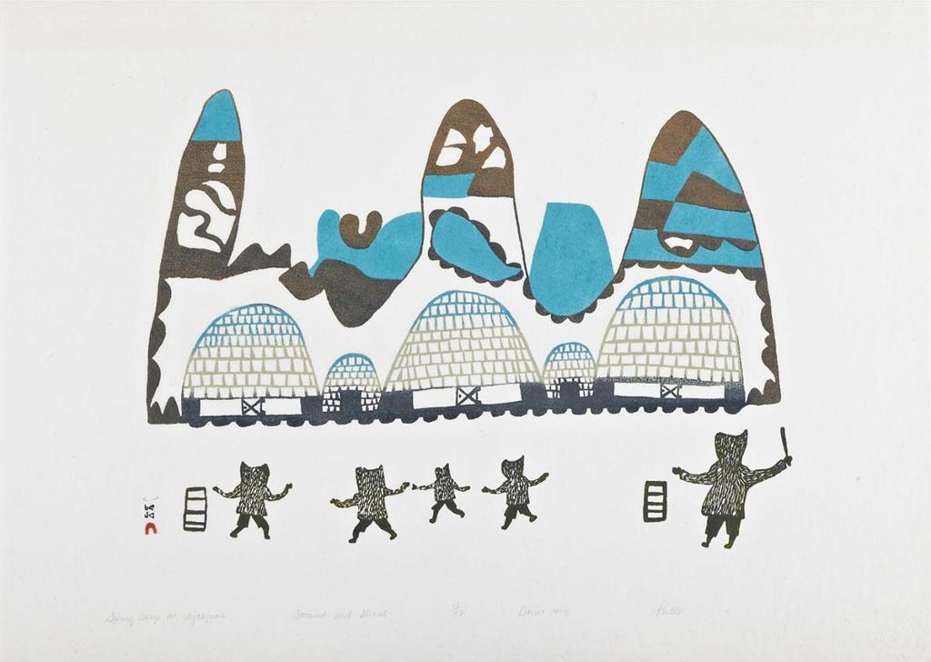Pudlo Pudlat (1916-1992) - Spring Camp At Igakjuak