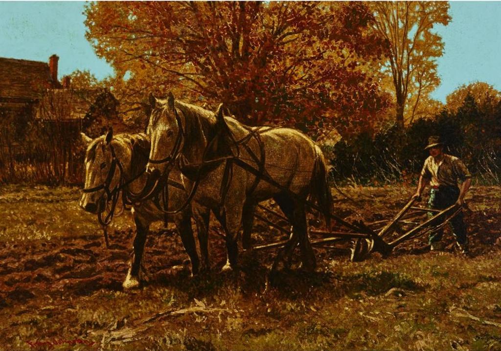 Frank (Franz) Hans Johnston (1888-1949) - October Ploughing