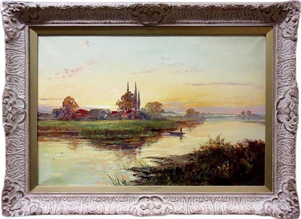 A.E. Phillips - Evening Glow At Huntington