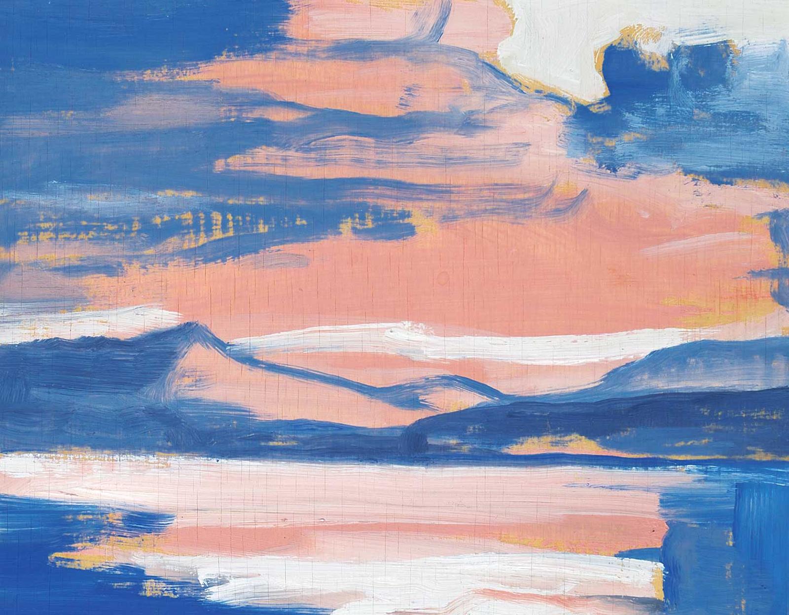 Herald Nix (1951) - Untitled - Sunrise Over the Mountains