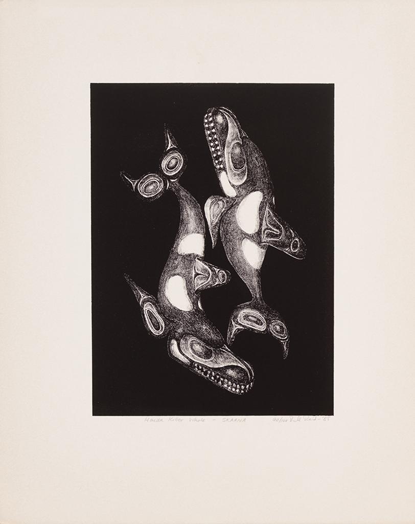 William Ronald (Bill) Reid (1920-1998) - Haida Killer Whale - Skaana