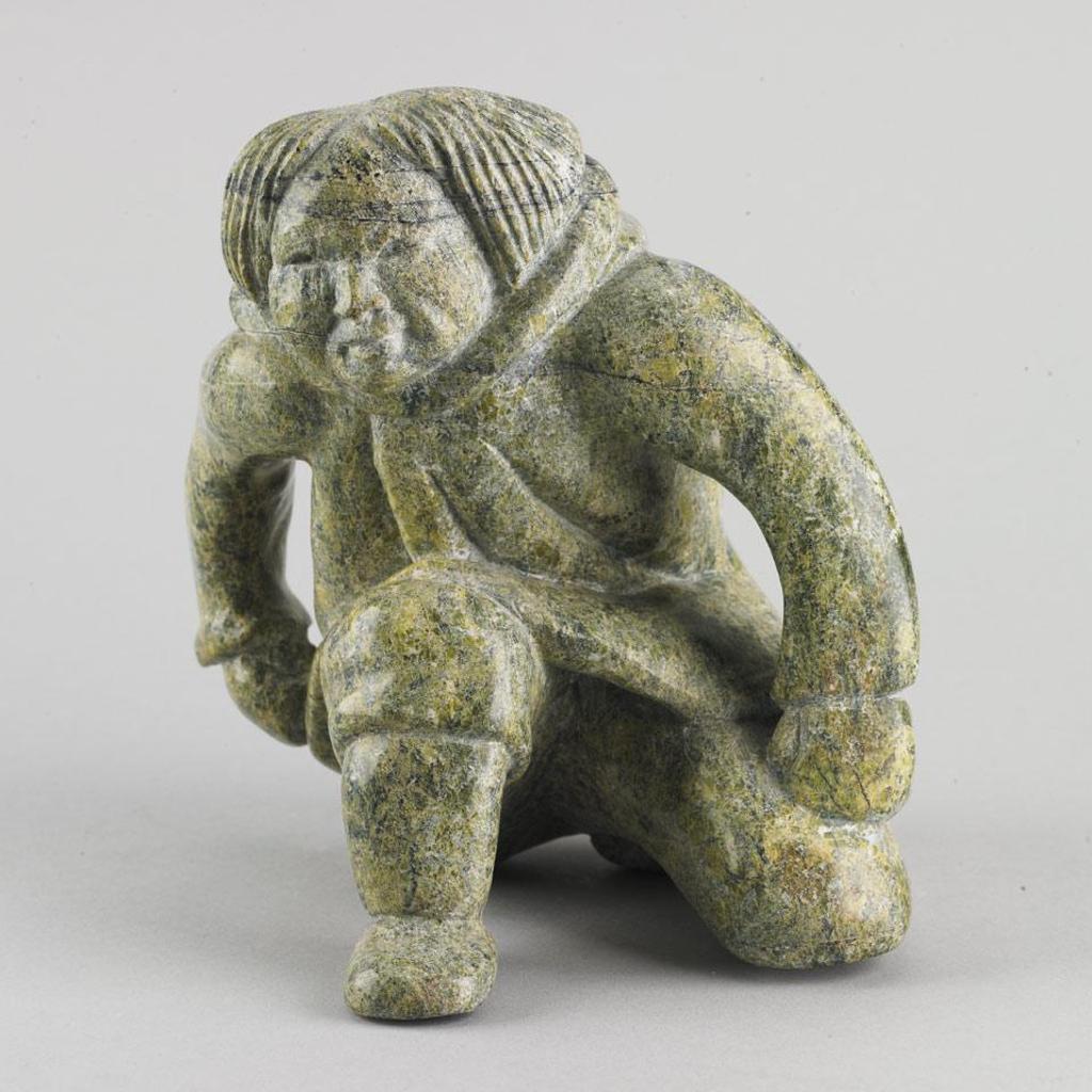Kiawak (Kiugak) Ashoona (1933-2014) - Crouching Hunter