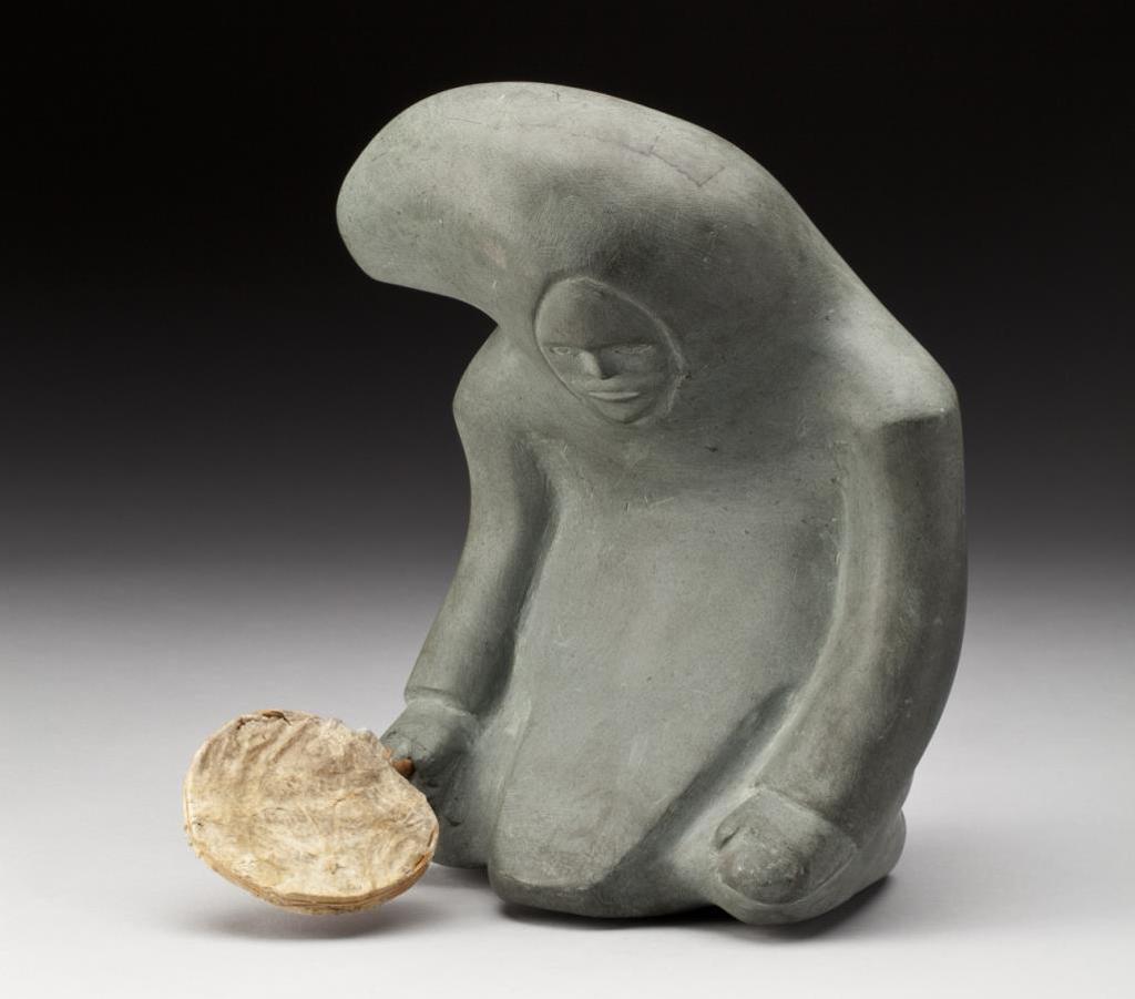 George Tatanniq (1910-1991) - Resting Figure with a Drum, Early-mid 1970s