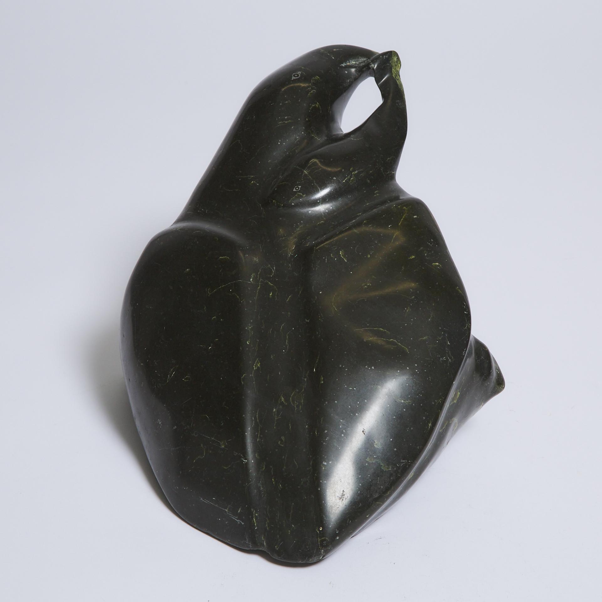 Seepee Ipellie (1940-2000) - Bird With Fish