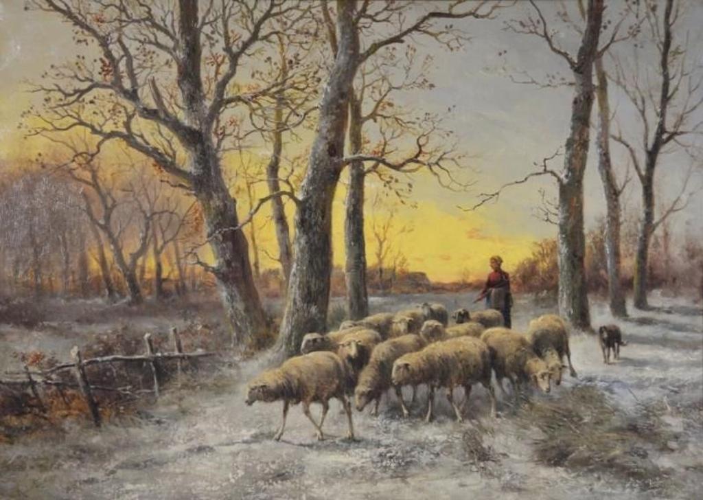 Alexis de Leeuw (1848-1896) - WINTER PASTIMES