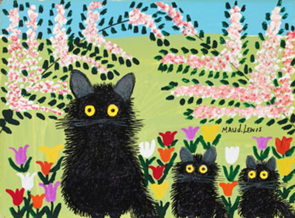 Maud Kathleen Lewis (1903-1970) - Black Cats
