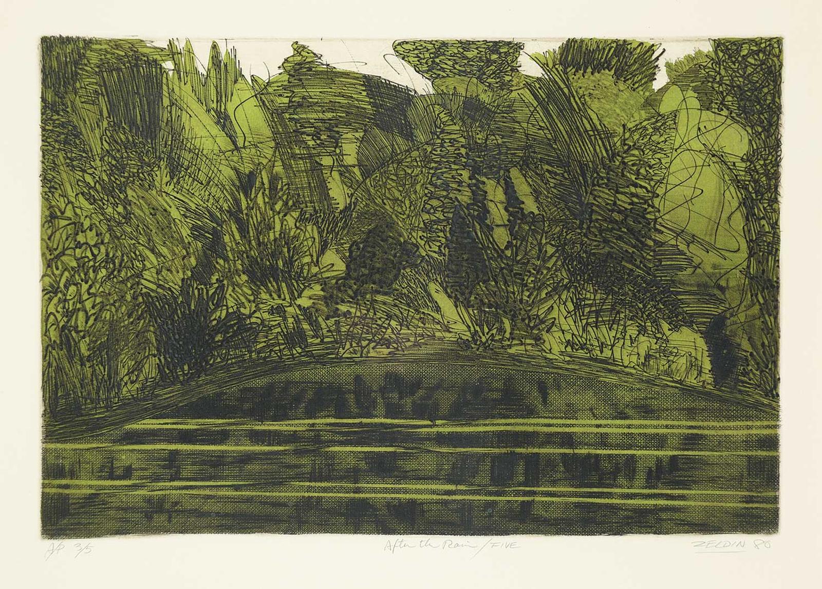 Gerald Zeldin (1943-2010) - After the Rain/Five #AP3/5