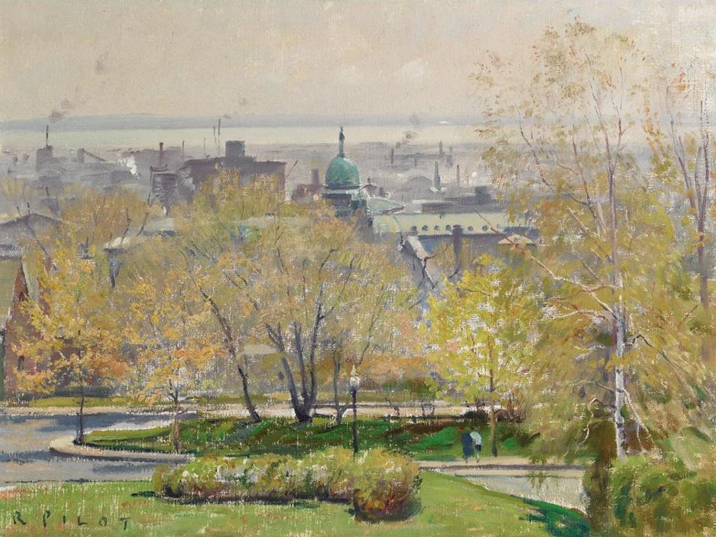 Robert Wakeham Pilot (1898-1967) - Montreal In Spring, View From Ramezay Road