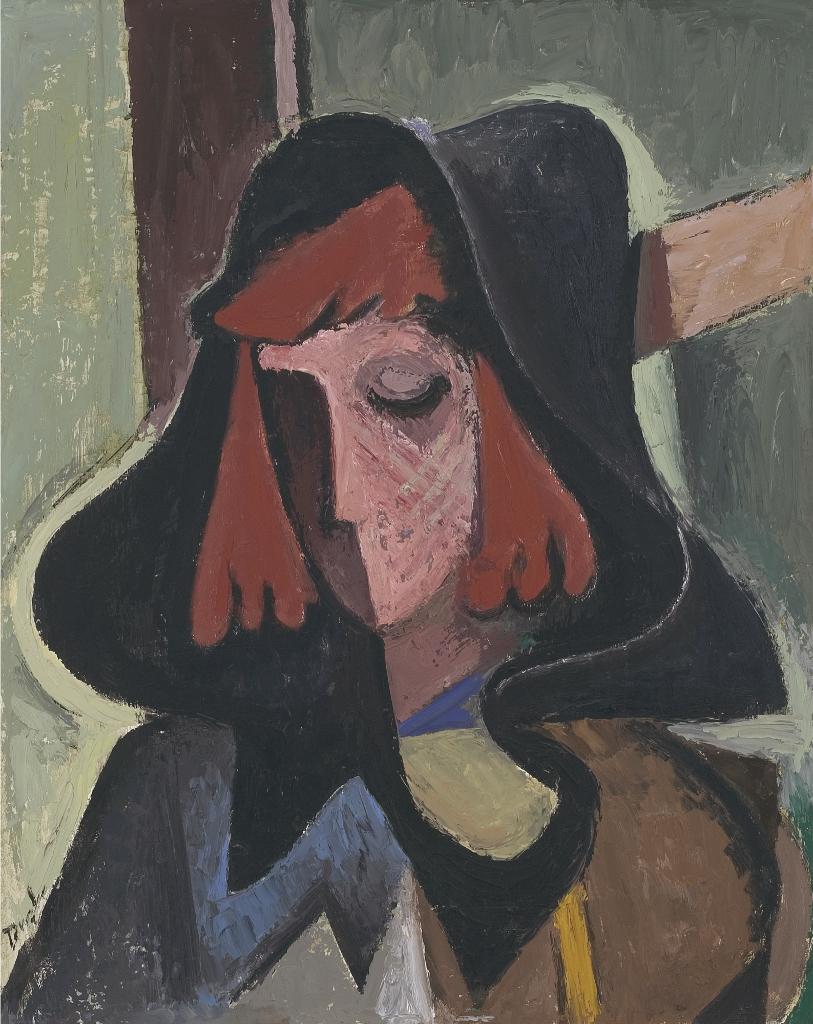 Jack Hamilton Bush (1909-1977) - Girl With Red Hair