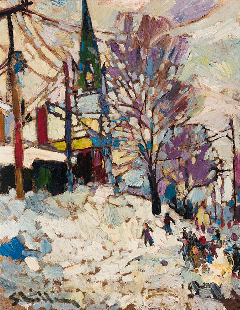 Arthur Shilling (1941-1986) - Church on West Street, Orillia
