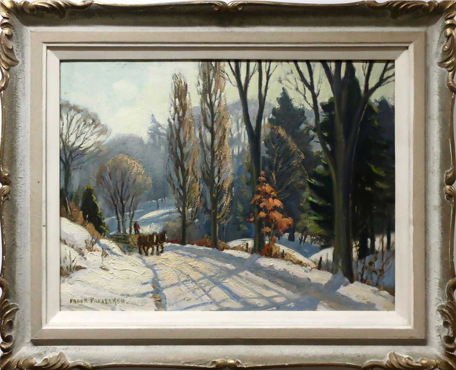 Frank Shirley Panabaker (1904-1992) - Untitled (Hauling Logs In Winter)