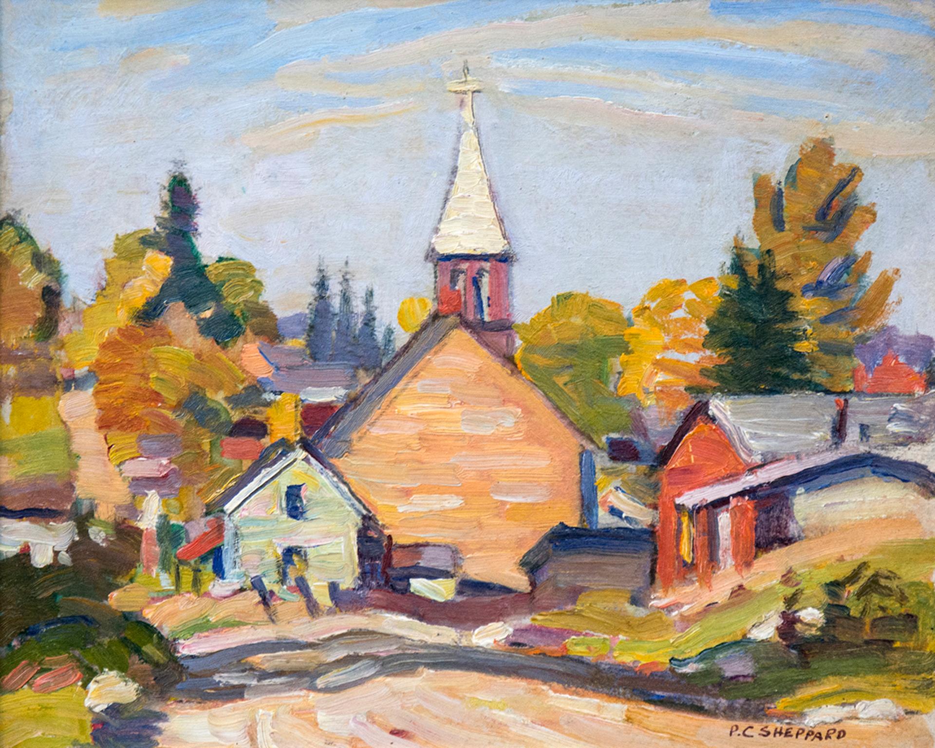 Peter Clapham (P.C.) Sheppard (1882-1965) - Autumn Village of Uffington Muskoka, 1940