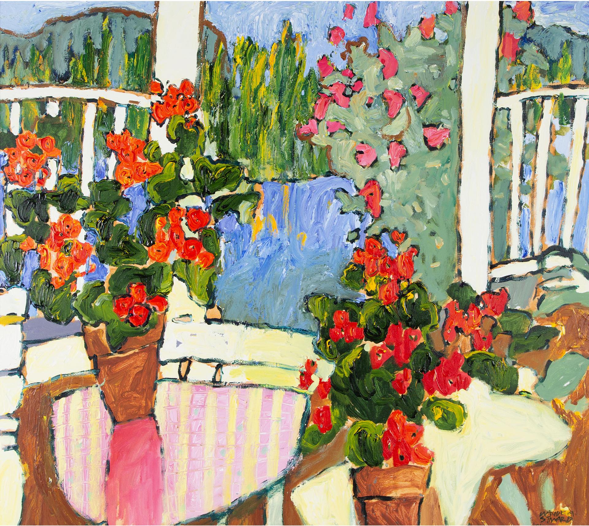 Claude Alphonse Simard (1956-2014) - Two Geraniums, 2001