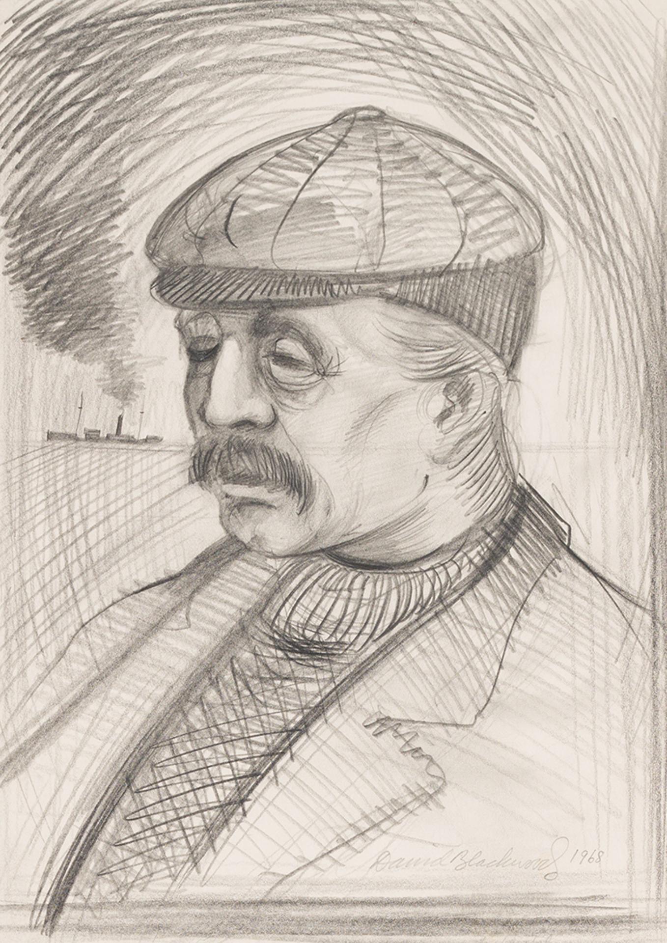 David Lloyd Blackwood (1941-2022) - Portrait of Captain Peter Carter