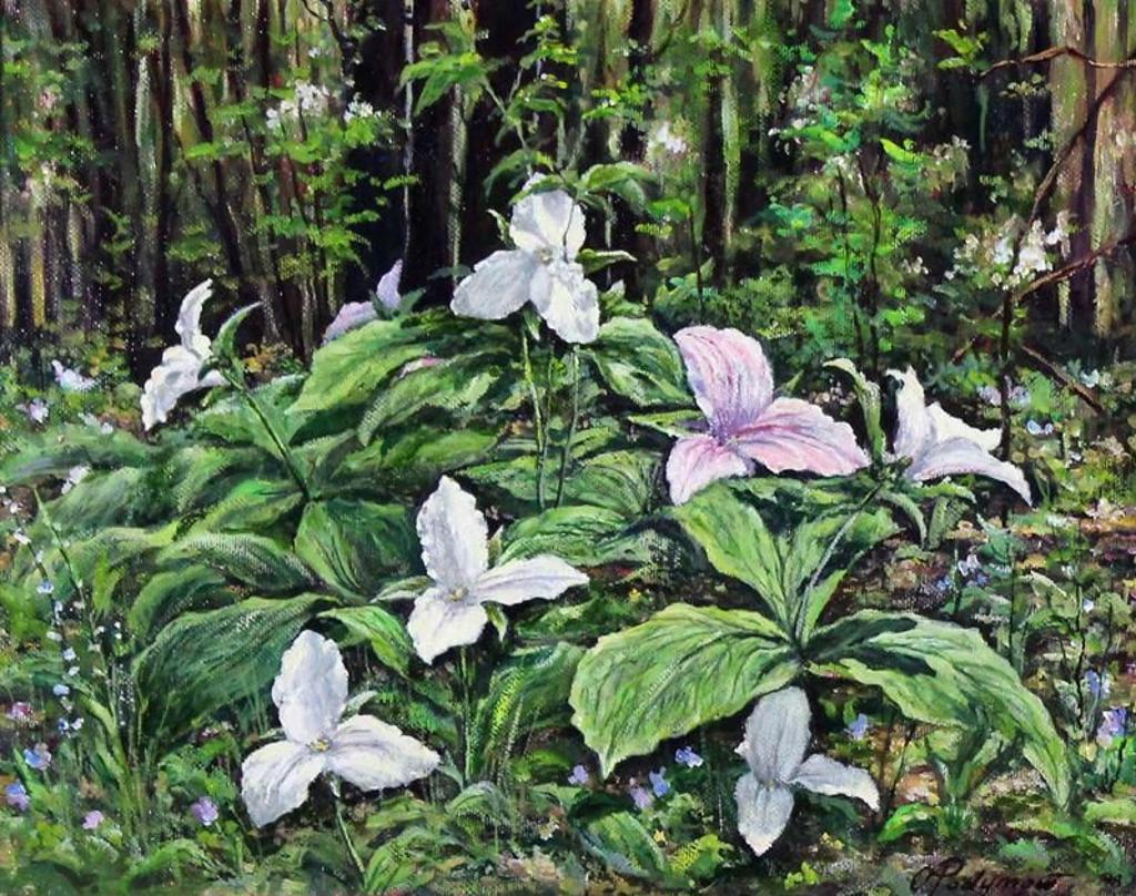 Oleg Podymow (1929-2011) - Trilliums; 1998