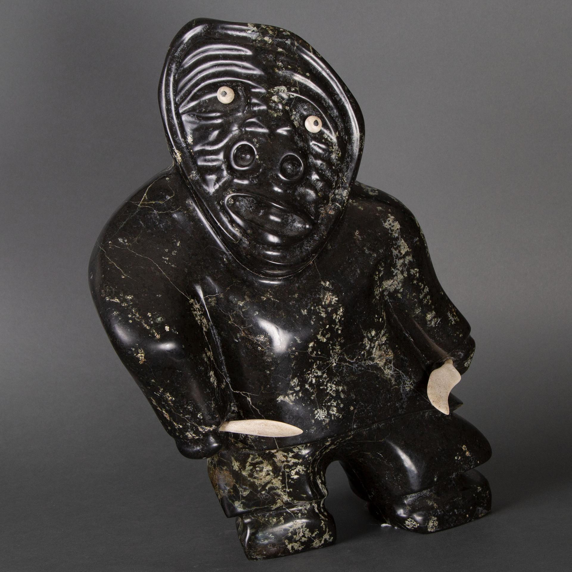 ABE UKUQTUNNUAQ - Hunter With Spears