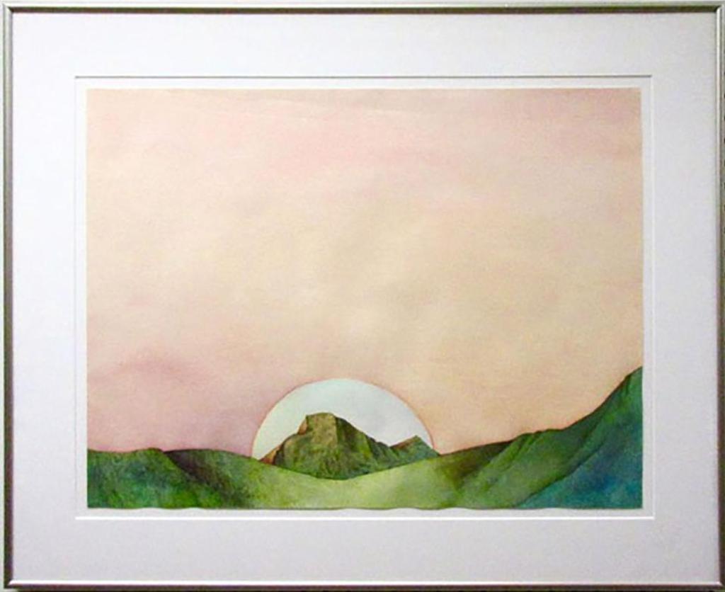 Robert William Sinclair (1939) - Mountain Rising Moon (Bow River Series)