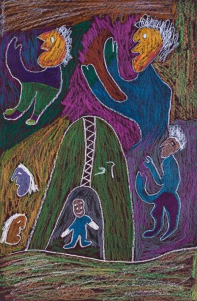 Lucy Tasseor Tutsweetok (1934-2012) - Untitled (Figures and Faces)